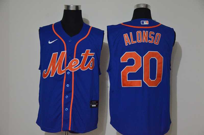 Mets 20 Pete Alonso Royal Nike Cool Base Sleeveless Jersey,We sell and wholesale Mets 20 Pete Alonso Royal Nike Cool Base Sleeveless Jersey on line form chian!